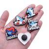 1-10PCS Cute Sharks Shoes Accessories Boys Girls Sandals Garden Shoe Buckle Decorations Fit Charm Party Gift