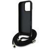 Etui Guess 4G Big Logo Cord Stap         Crossbody Do Iphone 16 Pro Czarny