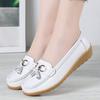 Fashion Women's Flat Shoes Luxury Loafers Women Elegant Moccasins Genuine Leather Loafers Plus Size Footwear Ladies Shoes