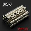 8x3-3mm Powerful with holes Neodymium Magnet N35 NdfeB Permanent Magnetic imanes Round Super Strong Fridge Magnets DIY