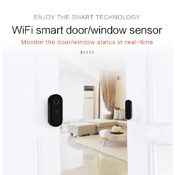 Tuya WiFi Door Sensor Close Open Window Detector Smart Life APP Remote Control Notification Home Security Alarm For Alexa Google