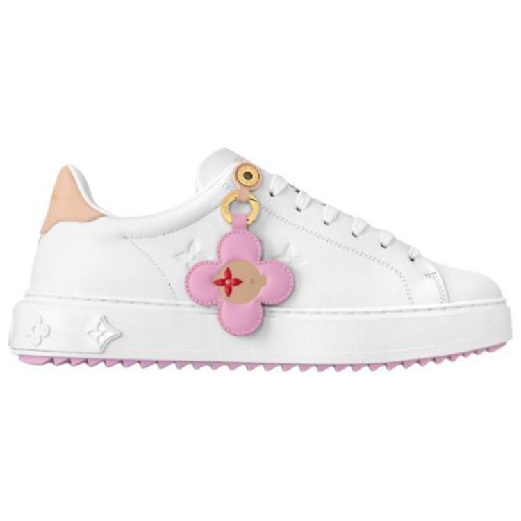 Louis Vuitton Time Out Low Top Skateboard Shoes Women's White 1AGUWK