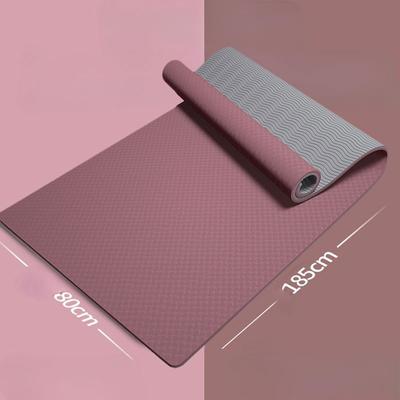 Widened Tpe Yoga Mat  Thickened Waterproof and Anti Slip Fitness Mat  Household Dance Soundproof Floor Mats