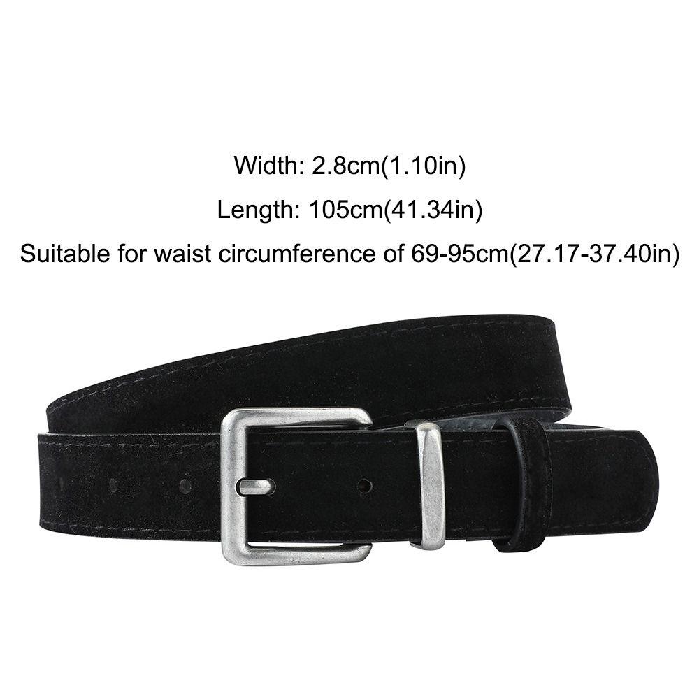 Pin Buckle Business Waist Belt Casual Waistband Fashion Suede Leather Belt  For Women