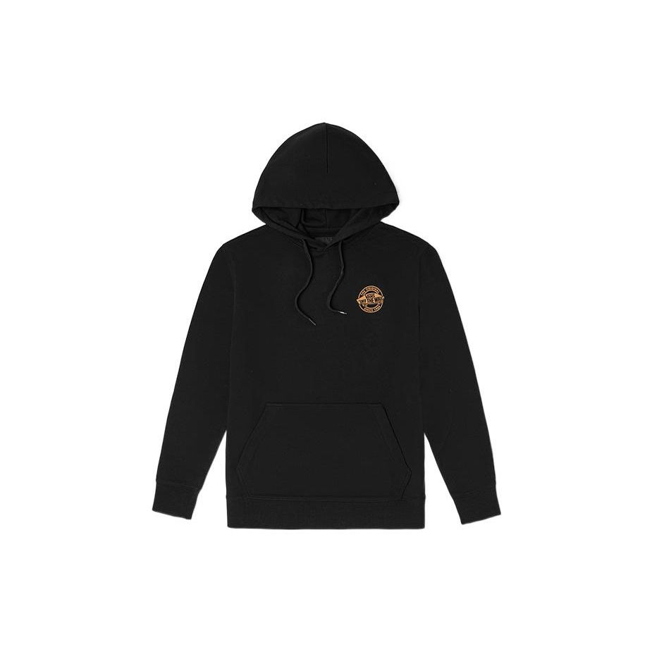 Vans Back Logo Graphic Print Casual Pullover Hoodie Men hoodies Black VN0A5H6VBLK