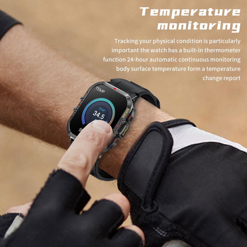 New Smart Watch For Men 1.96"HD Full Touch Screen Sports Fitness Watches Bluetooth Call Digital Smartwatch Wristwatch