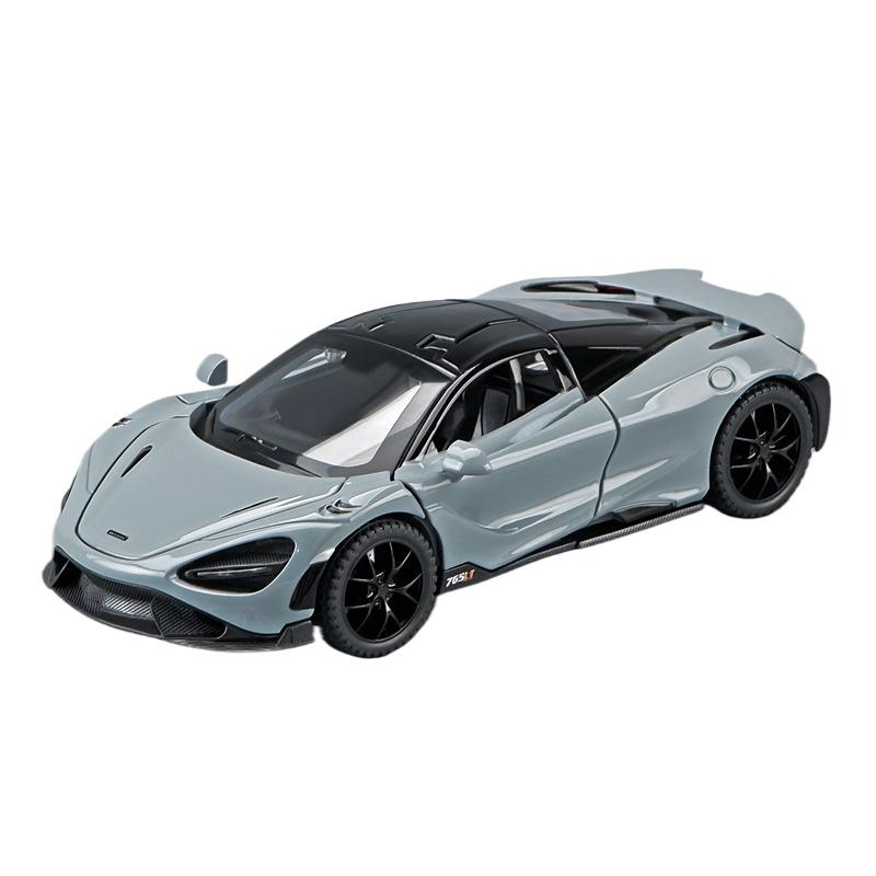 1/32 Mclaren 765LT Supercar Series Metal Alloy Diecast Model Car Library Bookcase Decoration Gifts for Friend Collection Hobby