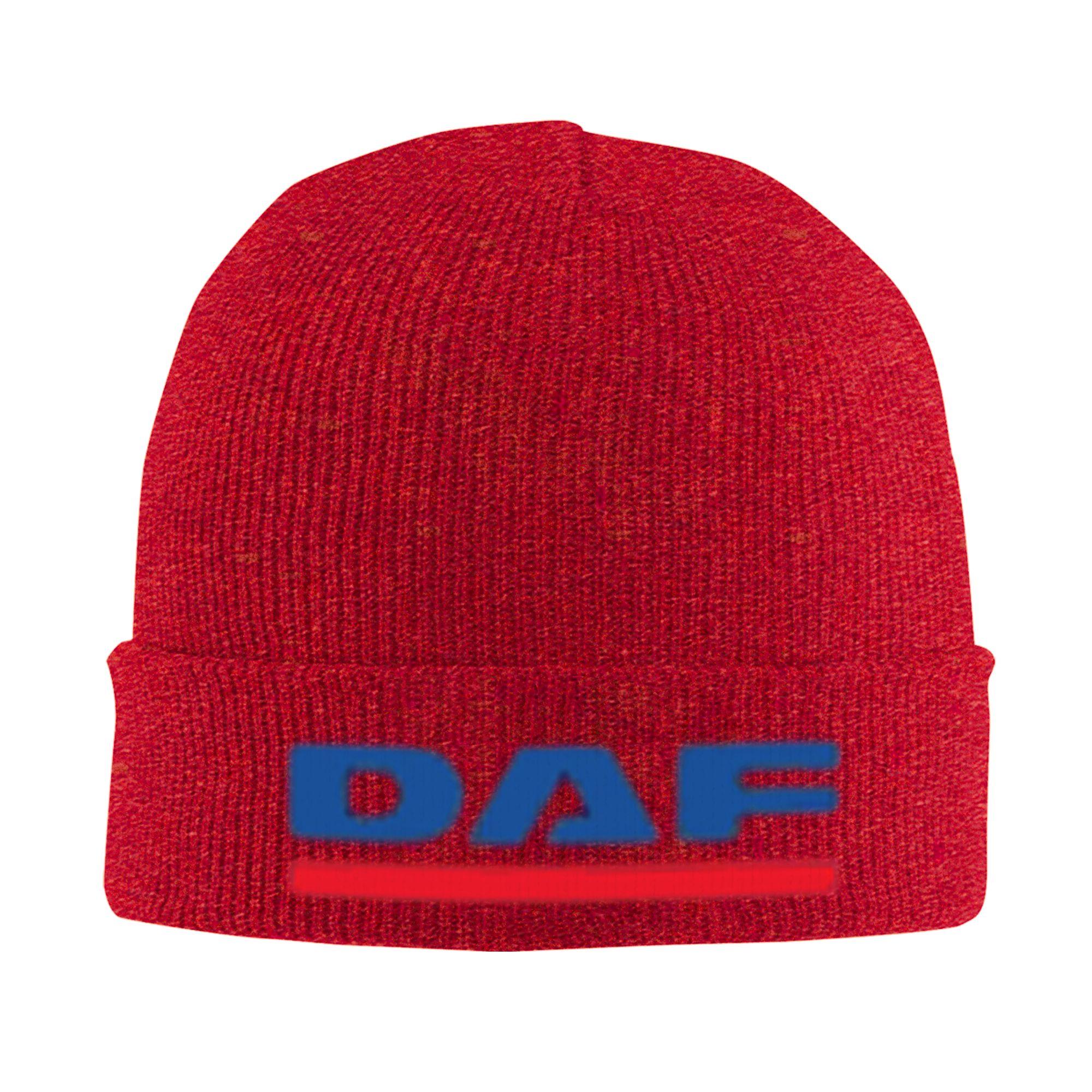 

Теплая вязаная шапка с логотипом DAF, зимняя вязаная шапка-бини, шапки-бини, шапки в стиле хип-хоп для унисекс One Size