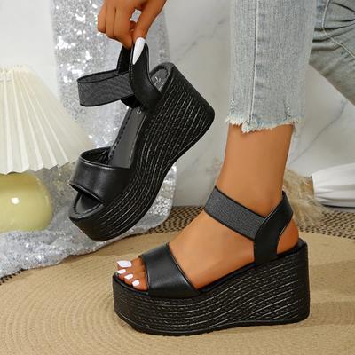 Women Comfortable Wedges Sandals Big Size Shoes for Women New Summer Waterproof Platform Sandals Lightweight Anti-slip Shoes