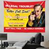 Funny Better Call Saul Saul Goodman Poster Tapestry, Wrinkle Resistant Soft Lightweight Portable Wall Hanging For Dorm Decor