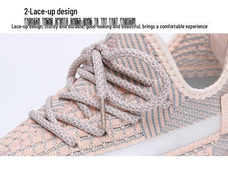 2024 Flyknit Coconut Shoes: New Spring/Summer Breathable Mesh Casual Sneakers