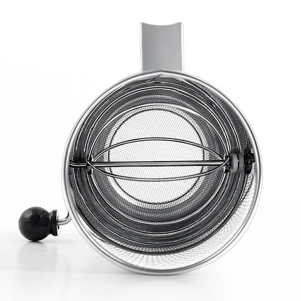 Clumps Break Up Stainless Steel Flour Strainer Stainless Steel Flour Strainer Rotating Mixing Ring Capacity Features