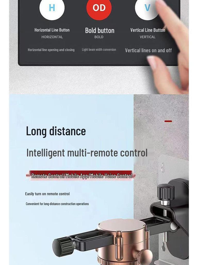 High Precision 16-Line Green & Blue Light Laser Level with Infrared Wall Sticker