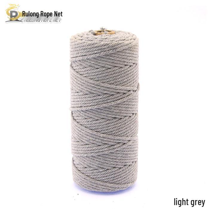3mm Color Cotton Rope for DIY Handmade Tapestry, Weaving, and Drawstring Projects