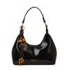 Fashionable Oil-wax Leather Hand-held Crescent-shaped Bag, A High-end Retro Niche Single-shoulder Crossbody Bag