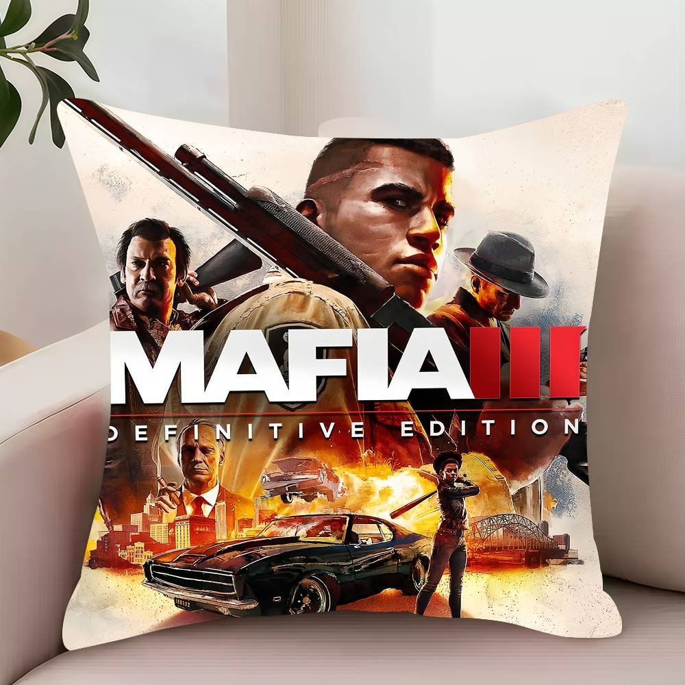 Игровой M-Mafia The Old Country Наволочка Декор Защитные чехлы Удобные мягкие для Дивана Гостиной Домашнего офиса 12x12Inch