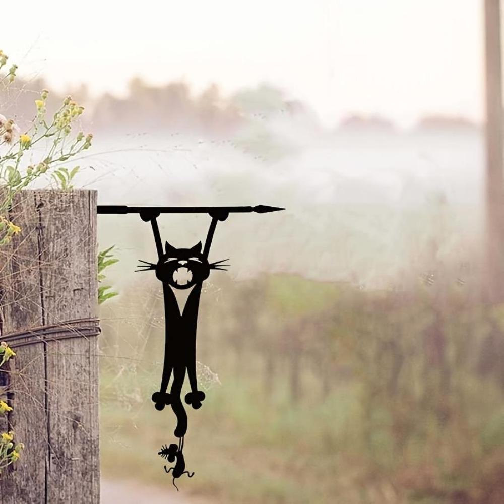 Metal Funny Silhouette Garden Stake for Lawn Yard Outdoor Indoor Home Decor Gift Halloween Christmas