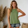 Women’s Bohemian Sleeveless Tank Top with Neck and Relaxed Fit for Outdoor and Casual Wear Comfortable Layer