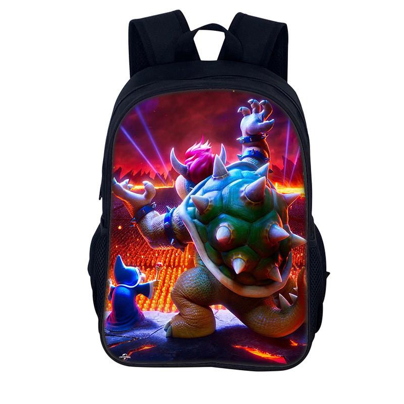 Super Mario Bros Backpack For Kids With Breathable Nylon Material For School Use