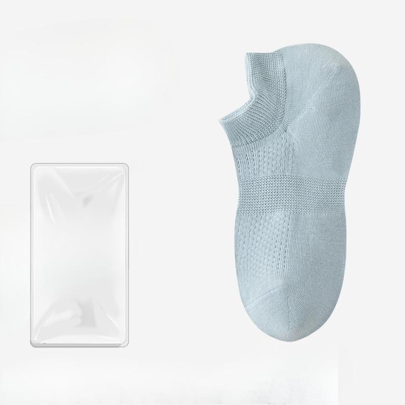 Female Summer Pure Cotton Non-slip Mesh Can Not Fall with Breathable Shallow Mouth Invisible Short Cotton Socks
