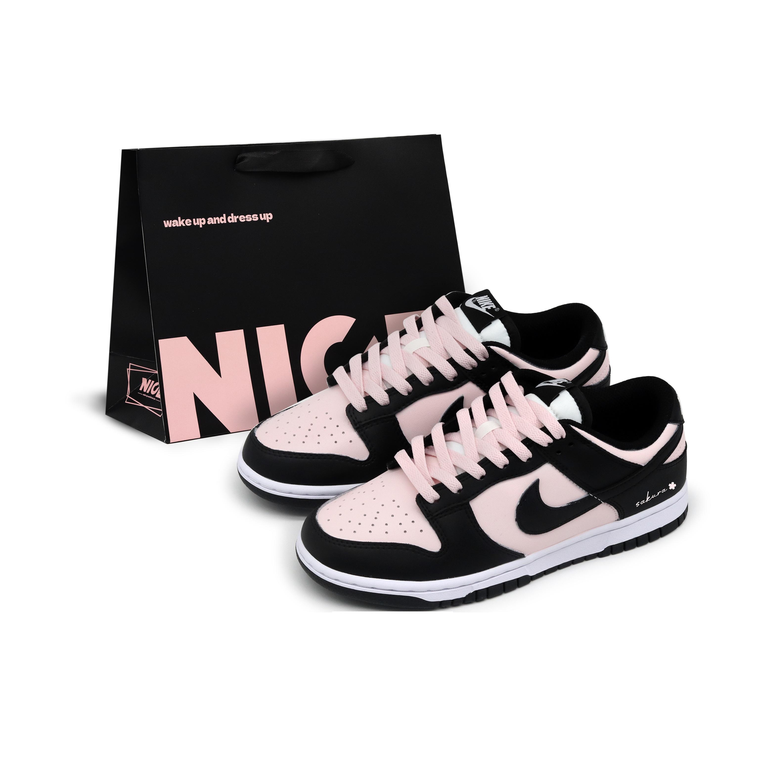 

Nike Dunk Low top Skateboard Shoes Unisex Black Pink DD1391-100(Team1279-S-BOX) 40