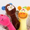 Squeaky Plush Chew Toys For Dogs And Cats Durable Smiley Animal Teethers With Bite Resistant Design Pet Supplies