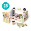 Melissa Doug Wooden Toy Ice Cream Shop Pretend Play Set & (Authentic Product, 9286)