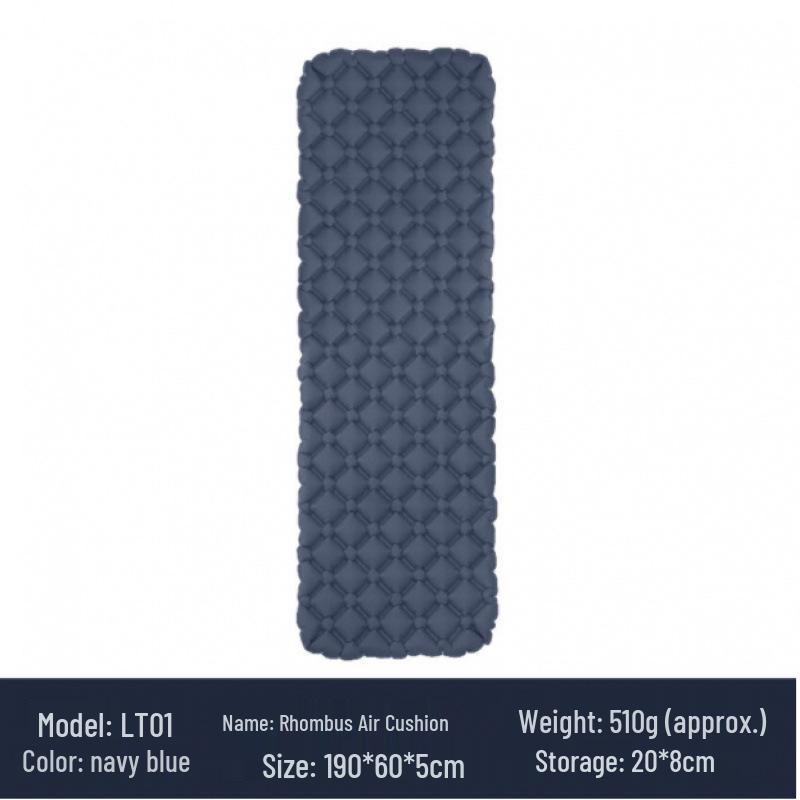 Thickened Outdoor Foldable Moisture-Proof Inflatable Tent Mat, Suitable for Single or Double Use.