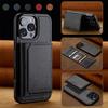 Abnehmbare Lederhülle für iPhone 16 Pro Max 15 Plus 14 13 12 Mini 11 X XS Max XR 7 8 SE 3 4 Magnetischer Kartenhalter Brieftaschen-Abdeckung