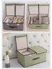 Foldable Cotton & Linen Storage Box: Portable Double Cover for Toys & Clothes