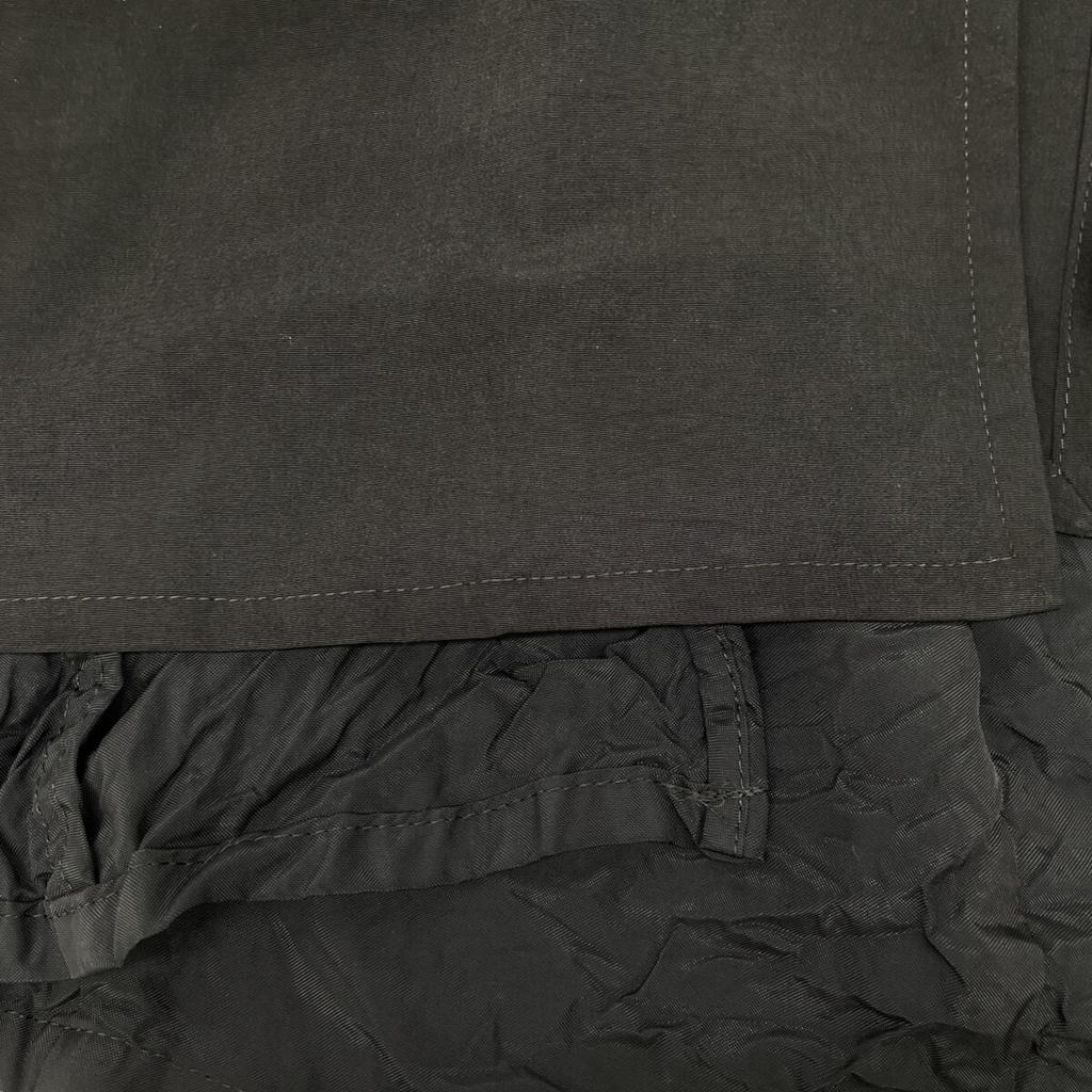 Ground Y Black GA-J02-500 CREPE De CHINE Double Jacket Jacket 1 blackUsed