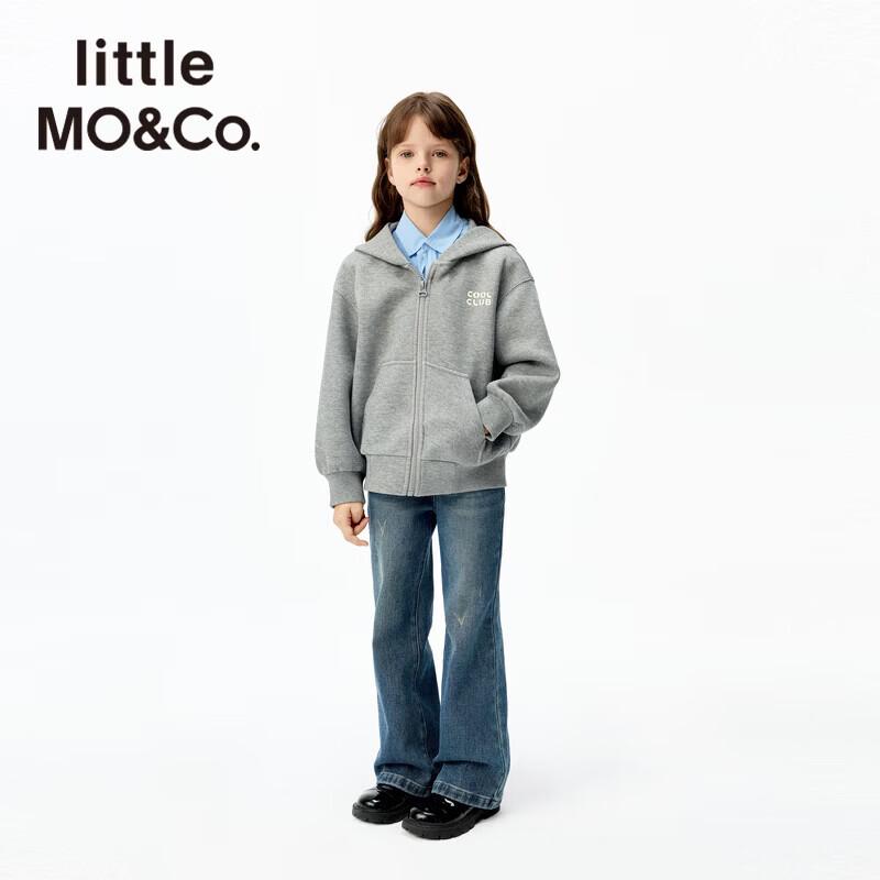 Little MO&Co. Girls' Distressed Flare Stretch Jeans