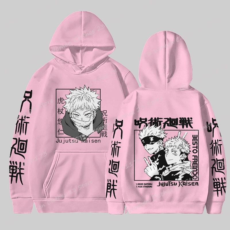 Anime Jujutsu Kaisen Hoodies For Men/Women Long Sleeve Casual Pullovers Anime Print Unisex Fashion Harajuku Sweatshirt Tops