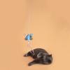 2pcs Butterfly Swing Cat Toys Interactive Hanging Door Feather Toys for Cats Teasing Adjustable Elastic Cats Toy Pet Products