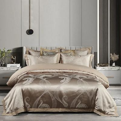 Cotton Bedding Set Jacquard King Size Luxury European Wedding Bedding Sets Queen American Satin Double Duvet Cover Set 220x240