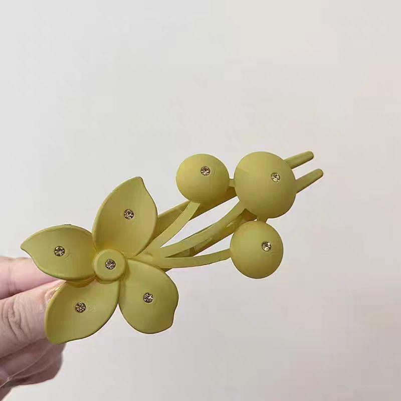 1/3pcs pieces Flower hair clip Non-slip matte Flower Ladies Big Claw Clip Hawaii Hair clip Power styling beach hair claw