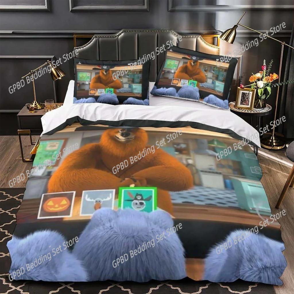 Anime Grizzy e i Lemming 3D NUOVO Copripiumino Federa Set Biancheria da Letto Adulto Ragazzo Ragazza Decorazione Camera da Letto Singolo Matrimoniale Grande