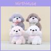 Puppy Bear Bib Doll Cartoon Plush Stuffed Toy Bag Hanging Toys Decorations