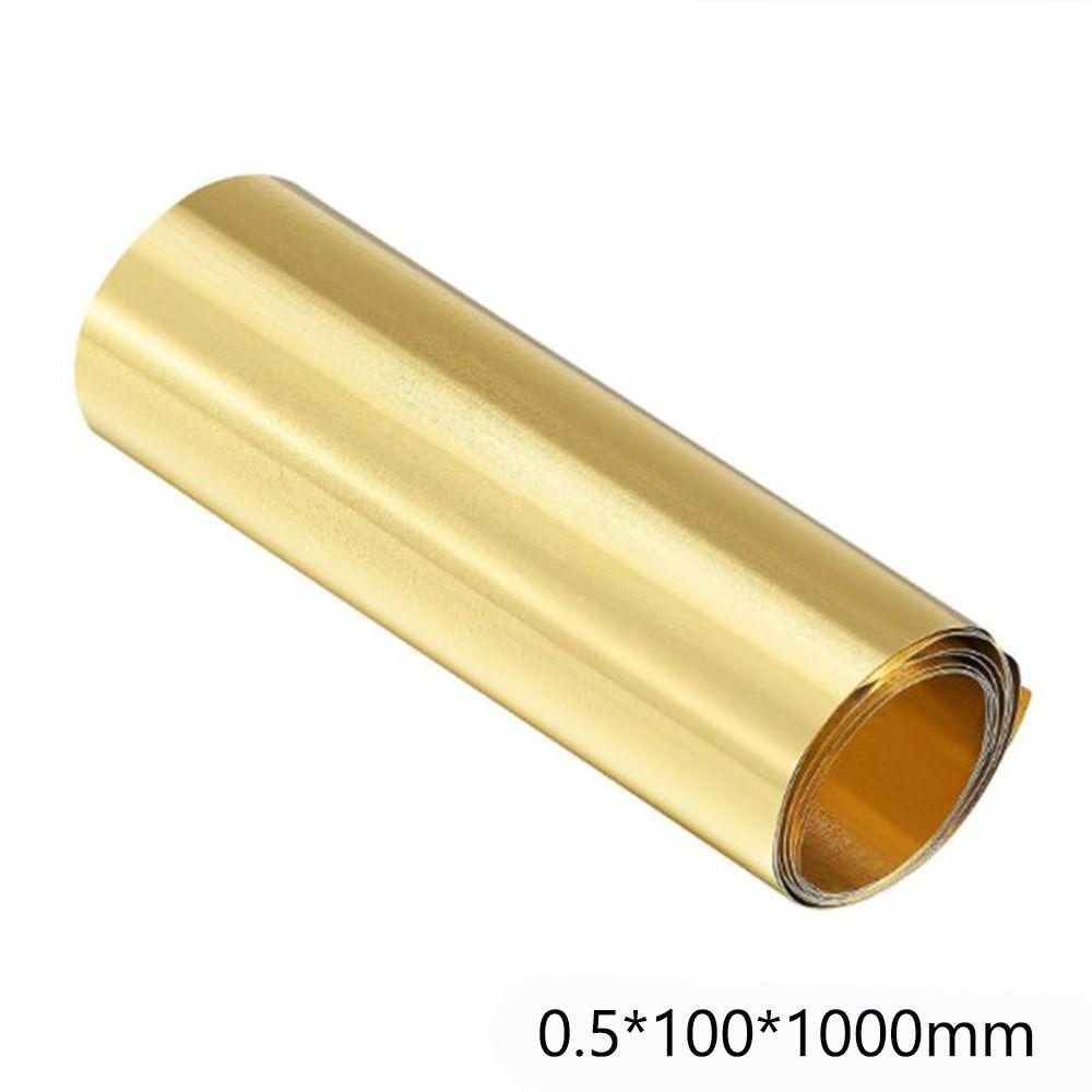 1000mm x50mm Brass Sheet Roll 1000mm x100mm Gold Film Wire Metal Foil Plate  Jewelry Making DIY