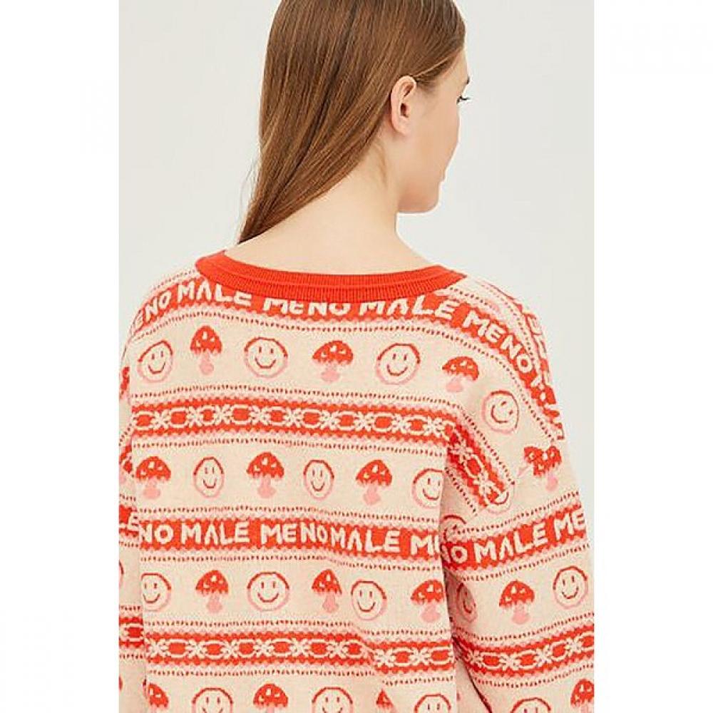 Benetton Benetton Mushroom Smile Knit Bakp49361 Or