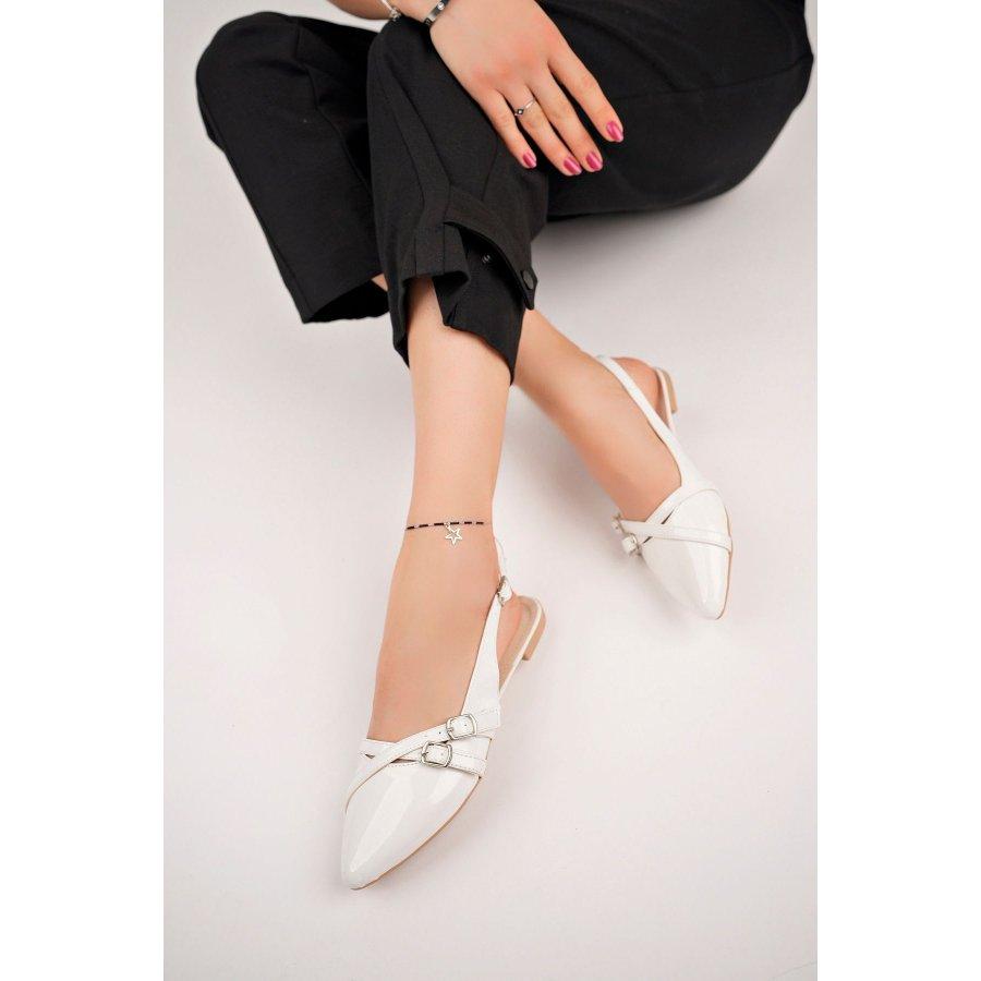 Women's Open Back Flat Shoes / Flat Sandals