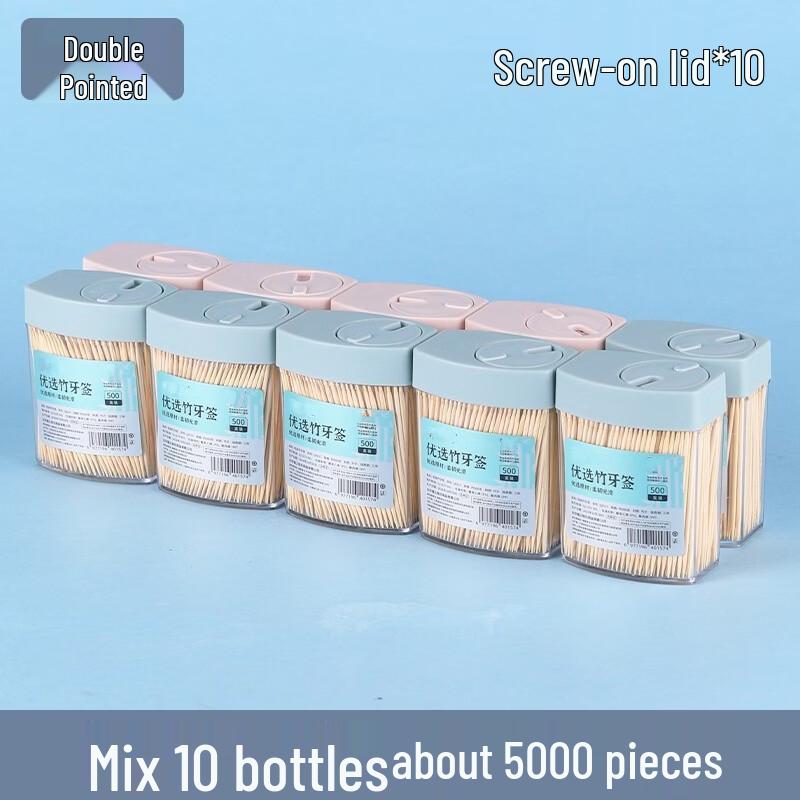 Premium Disposable Double-Ended Bamboo Toothpicks