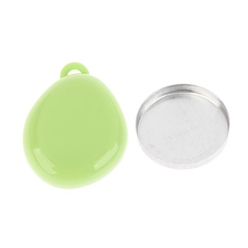 Colorful Keychain Empty Makeup Compact Diy Refill Case With Aluminum Tray Portable Cosmetic Storage Small Blush Container