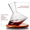 Creative Spinning Tumbler Style Red Wine Decanter  33.8(fl.oz) - Hand Blown Lead-free Crystal Glass Red Wine Carafe Wine Gift