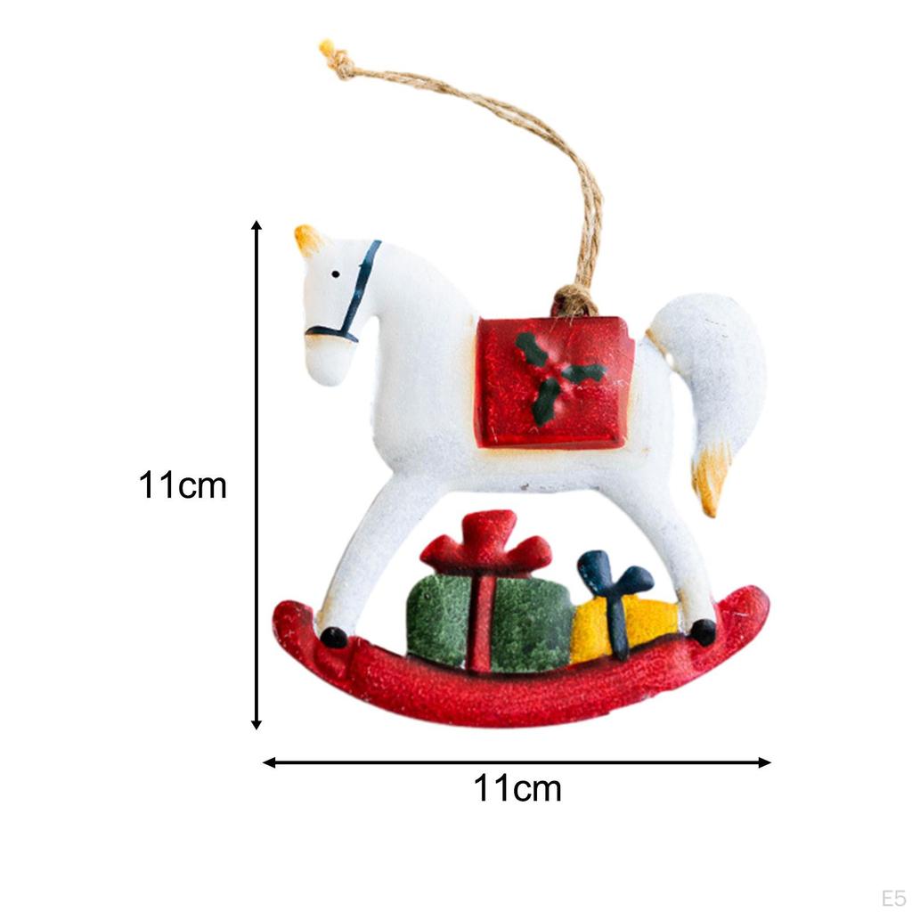 Vánoční závěsná ozdoba Sváteční dekorace Vtipné sezónní železné figurky Dekorativní pro
