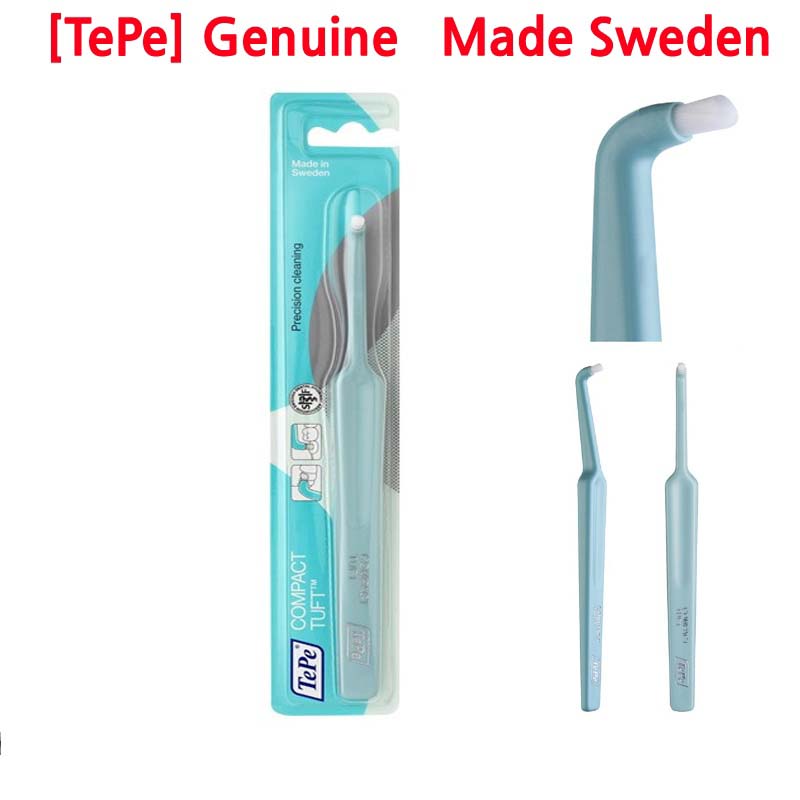

[TePe]Компактная зубная щетка с пучками (Сделано в Швеции) Труднодоступные зубы мудрости, брекеты или имплантаты Зубная щетка MOLAR COLOR RANDOM(1EA)