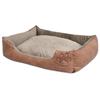 Dog Bed - vidaXL - Size XL - PU Artificial Leather - Beige - Indoor