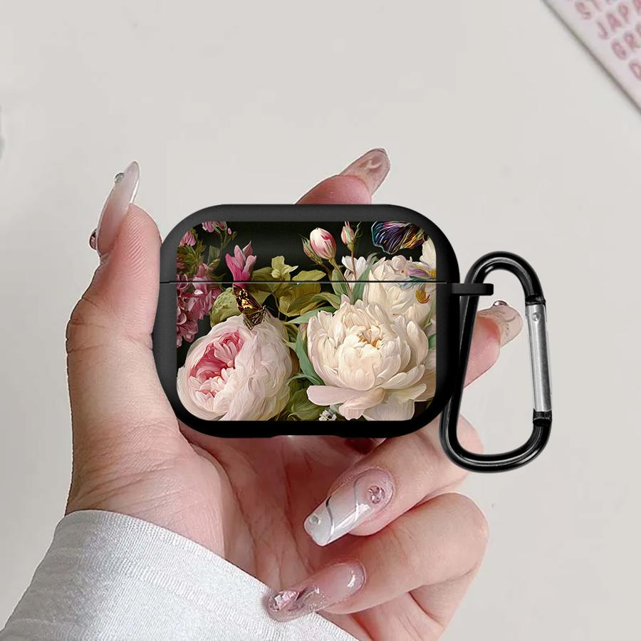 

Pink Flowers Case For Airpods Pro2 4 1 2 Pro 3 Pro3 Earphone Cases Cover Airpods Pro