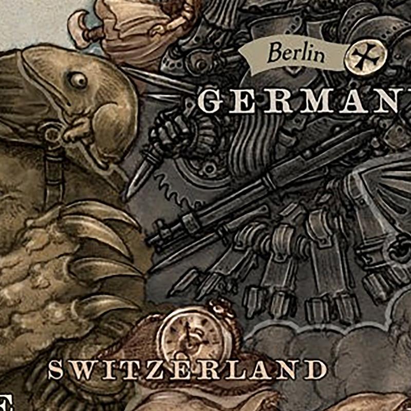 Travel Supplies Vintage The Great War Europe Map Posters Wall Art Picture Paintings Office Home Decor Geographical Tool
