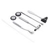 5PCS Neurological Hammer Set Stainless Steel Multifunctional Portable Medical Hammer Set for Nervous System Exam